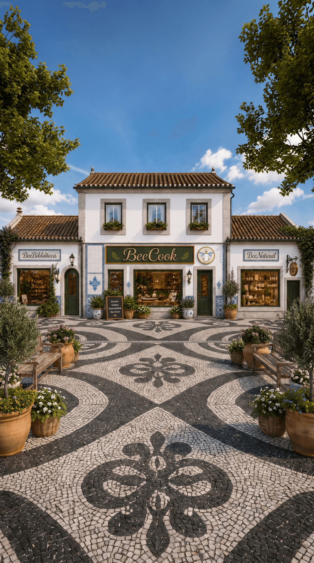 Fachada BeeCook — BeeBiblioteca, BeeCook e BeeNatural